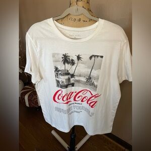 Love Tribe Coca-Cola White Graphic Tee XL